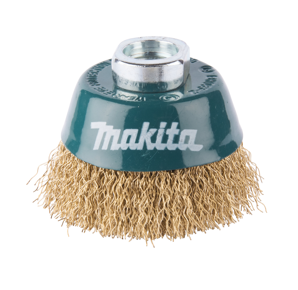 Makita D-39746 hrncový kartáč mosazný drát vlnitý 60mm M14