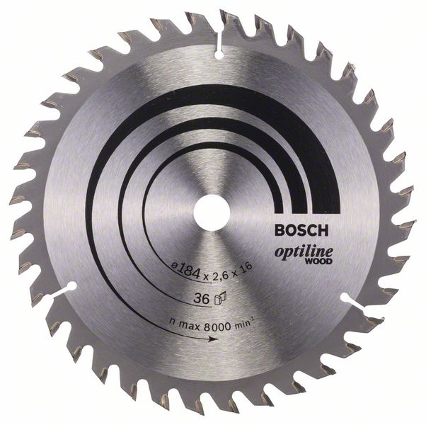 Bosch pilový kotouč 184x16x36Z Optiline for Wood 2608640818