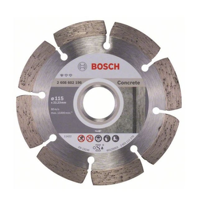 Bosch Dia kotouč Standard for Concrete 115 x 22,23 x 1,6 mm 2608602196