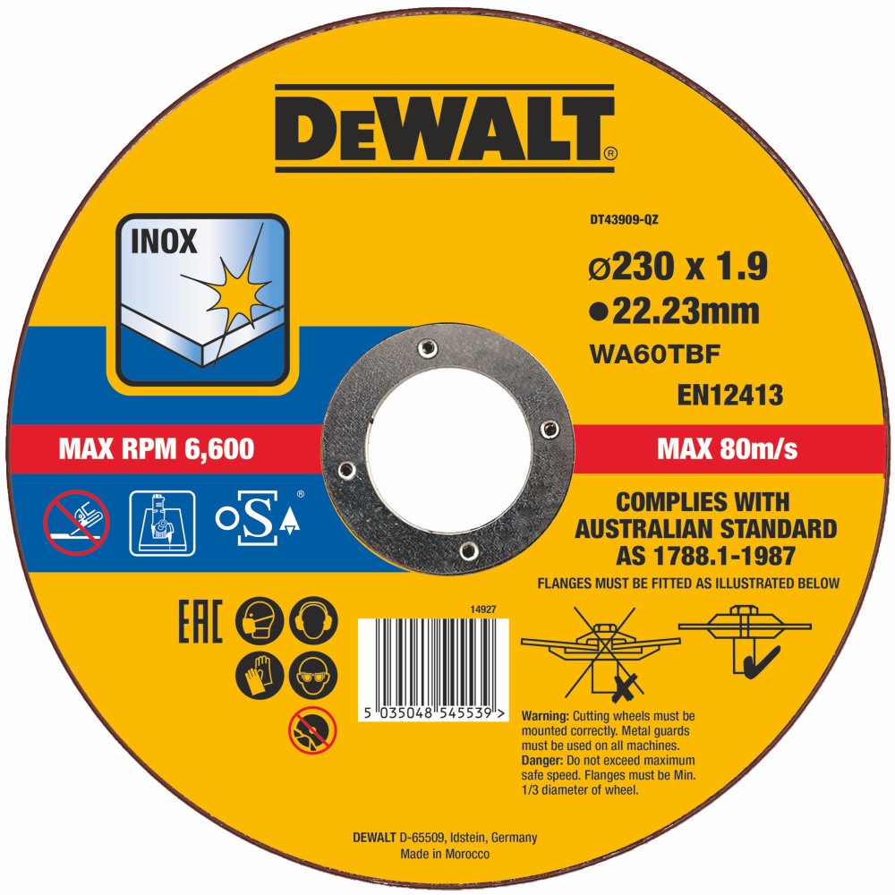 DeWALT DT43909-QZ řezný kotouč 230x22,2x1,9mm