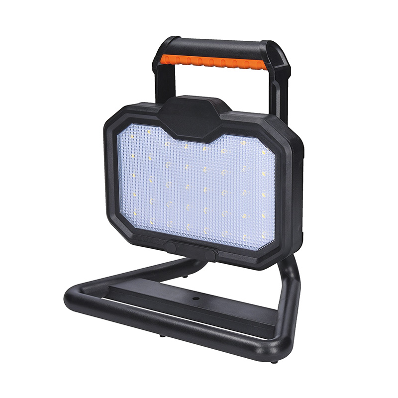 Solight WM-20W-RE LED reflektor 20W, přenosný, nabíjecí, 2000lm, oranžovo-černý