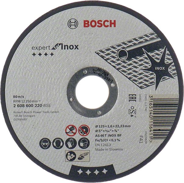 BOSCH Dělicí kotouč rovný Expert for Inox 2608600220