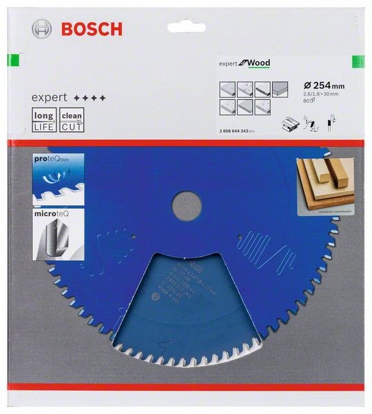 Bosch 2608644343 pilový kotouč EXPERT WOOD T 254x30x80Z