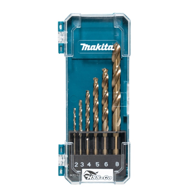 Makita D-75758 sada vrtáků do kovu HSS-Co 2, 3, 4, 5, 6 ,8 mm