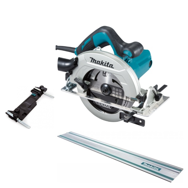 Makita HS7611SET1 ruční kotoučová pila 190mm + vodící lišta 1000mm+adaptér k vodící liště