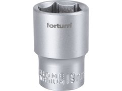 FORTUM 4700419 hlavice nástrčná 1/2", 19mm, L 38mm