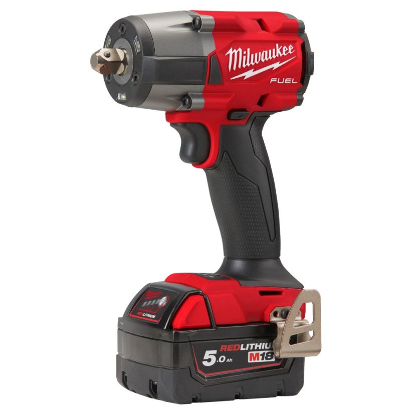 Milwaukee M18 FMTIW2P12-502X aku rázový utahovák 1/2" s aretačním čepem 2x5Ah 4933478453
