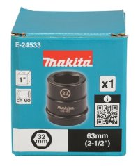 Makita E-24533 klíč nástrčný 1", čtyřhran, 32x63 mm