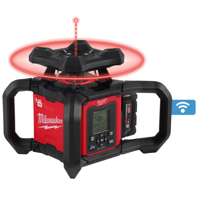 Milwaukee M18 RLOHV1200-501C aku horizontální/vertikální rotační laser ONE-KEY™ 4933493204