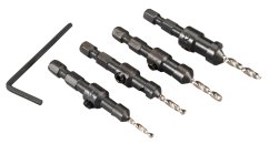 Makita D-73455 sada vrtáků šestihran 1/4" se záhlubníkem 4 ks v plastové krabičce