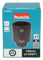 Makita E-24810 klíč nástrčný hluboký 1", čtyřhran, 65x108 mm