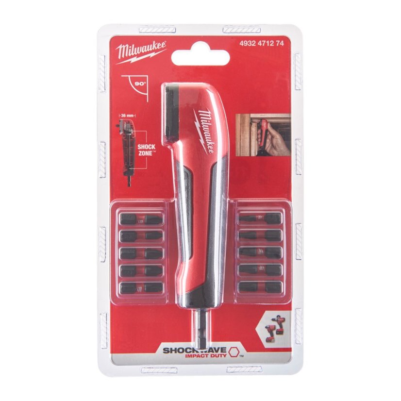 Milwaukee SHOCKWAVE™ pravoúhlý rázový nástavec 4932471274