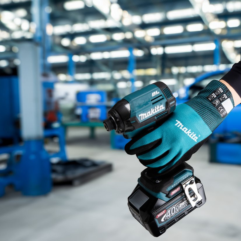 Makita P-84682 rukavice pracovní pletené basic, nitril, velikost M/8