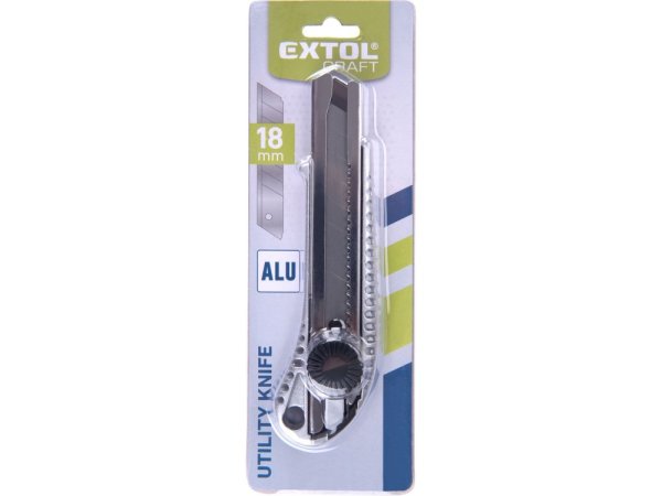 EXTOL CRAFT 955000 nůž ulamovací celokovový s výstuhou, 18mm