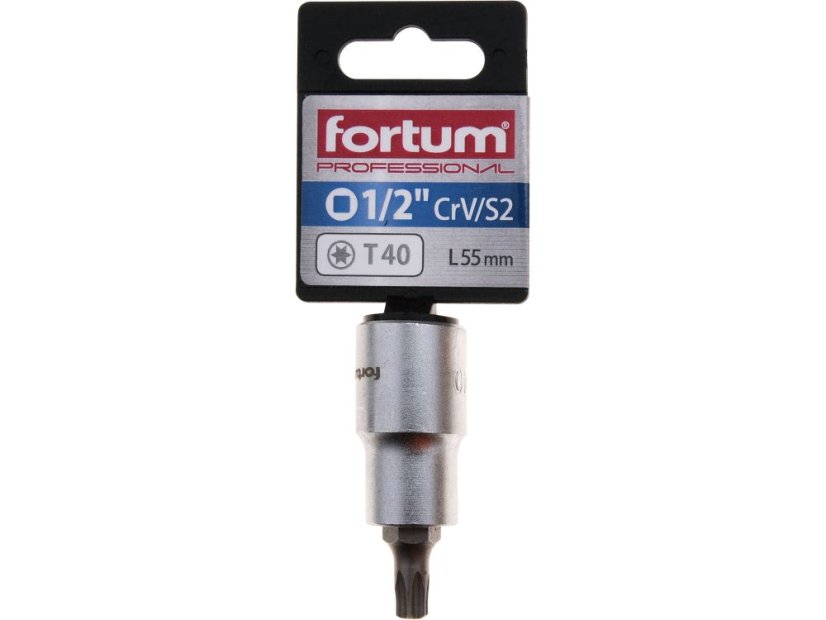 FORTUM 4700724 hlavice zástrčná 1/2" hrot TORX, T40, L 55mm