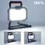 Solight WM-20W-RE LED reflektor 20W, přenosný, nabíjecí, 2000lm, oranžovo-černý