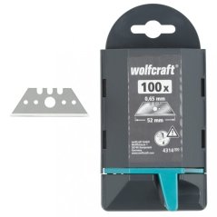 Wolfcraft 100 x profesionální trapézové čepele, délka 52 mm 4314000