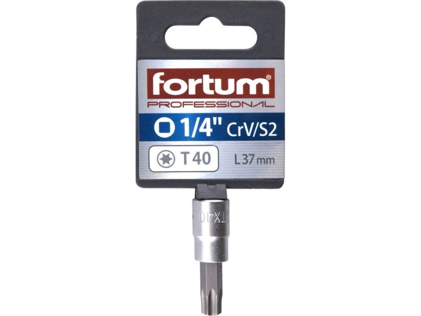 FORTUM 4701726 hlavice zástrčná 1/4" hrot TORX, T 40, L 37mm