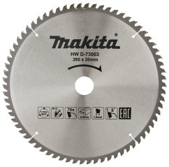 Makita D-73003 pilový kotouč na hliník 260x30x70T TCT