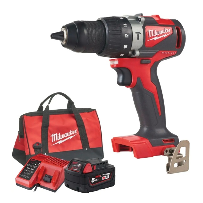 Milwaukee M18 BLPD2-501 aku příklepová vrtačka 1x5Ah 4933500775 c
