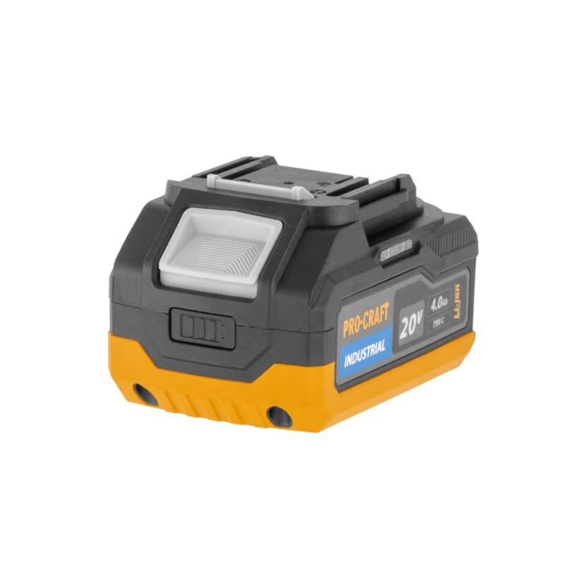 Procraft Industrial SCD20C-BB/20/4 Industrial/C20/2/BI500  Sada aku vrtací šroubovák s příklepem  CD20C + 1x aku bateri 20 V 4 Ah, nabíječka C20/2 a taška BI500
