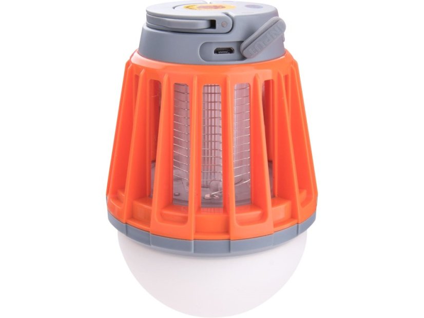 EXTOL LIGHT 43131 lucerna turistická s lapačem komárů, 180lm, USB nabíjení, 3x 1W LED