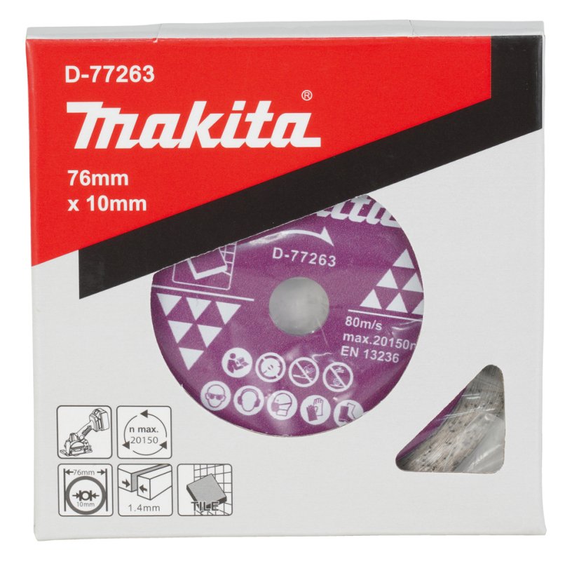 Makita D-77263 kotouč řezný diamantový 76x1.4x10mm