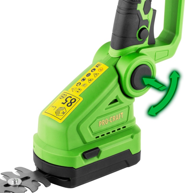 Procraft PGH2100 aku nůžky na trávu a keře 20V 1x2Ah