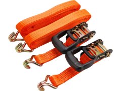 EXTOL PREMIUM 8861146 pás upínací ráčnový s háky, 5m x 35mm, sada 2ks, max. 2000kg