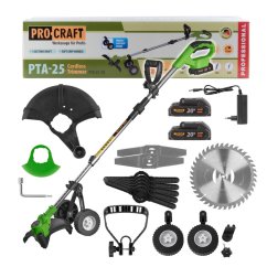Procraft PTA-25-2B aku vyžínač 150mm 20V 2x1,5 Ah