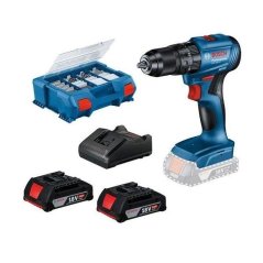 Bosch GSB 185-LI aku příklepový vrtací šroubovák 18V 2x2Ah+82dílná sada příslušenství 0615990N2P