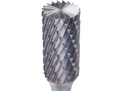 EXTOL INDUSTRIAL 8703715 fréza karbidová, válcová s čelním ozubením, pr.12x25mm/stopka 6mm,sek střední (double-cut)