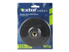 EXTOL CRAFT 108500 nosič brusných výseků - M14, suchý zip, O 125mm