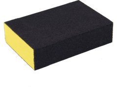 EXTOL PREMIUM 8803665 brusná houba, 100x70x25mm, P120, čtyřstranná, abrazivo-korund