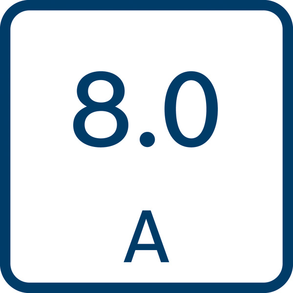 8,0 ampéru.