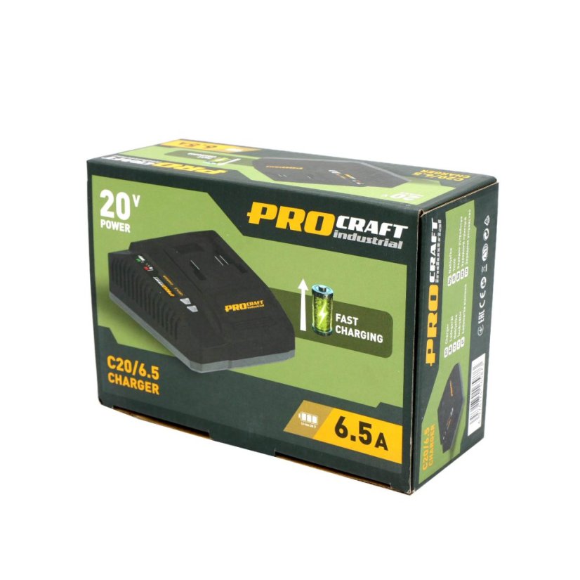 Procraft Industrial C20/6 nabíječka pro 20V Li-ion baterie 135 W