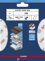 Bosch brusná síť Expert W480 web, G180, 2ks 2608902382