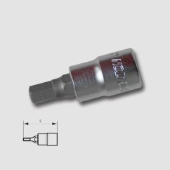 HONITON Hlavice zástrčná 1/4" imbus 4