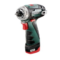 Metabo 600080710 PowerMaxx BS Basic Set aku vrtací šroubovák 12V 2x2Ah + 41 dílna sada vrtáků a bitů