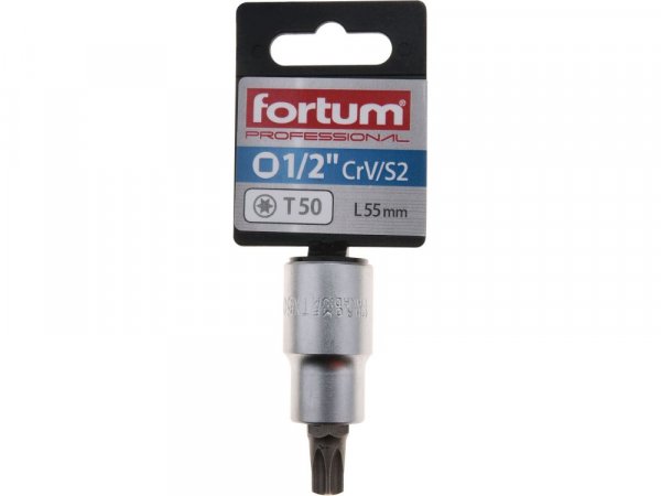 FORTUM 4700726 hlavice zástrčná 1/2" hrot TORX, T50, L 55mm