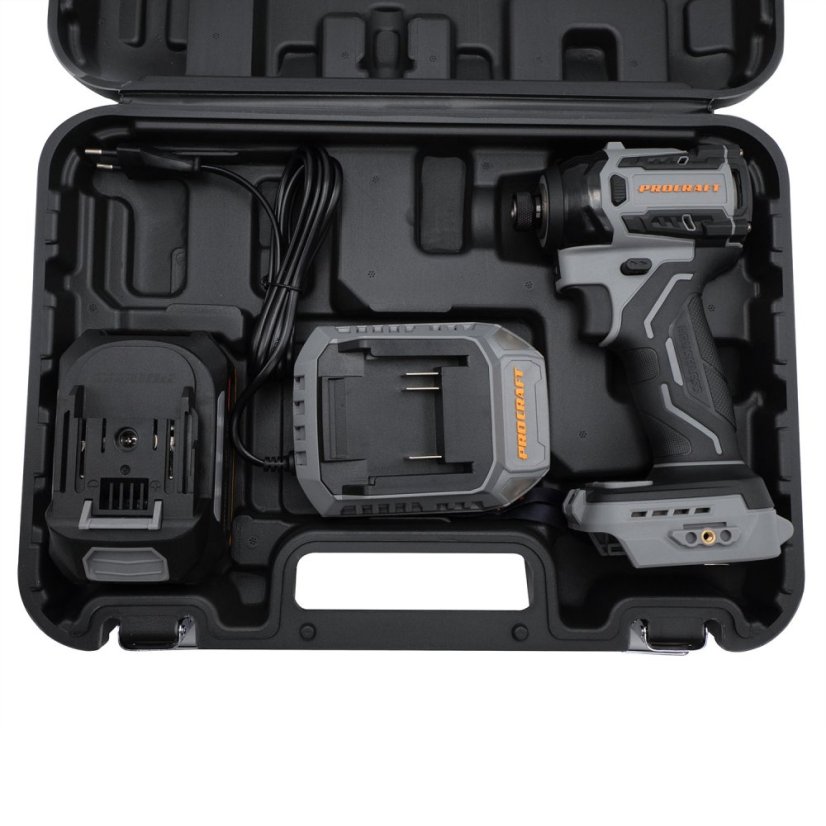 Procraft Industrial ID20A-1b aku rázový utahovák 1/4" 180 Nm 20 V 1x4Ah