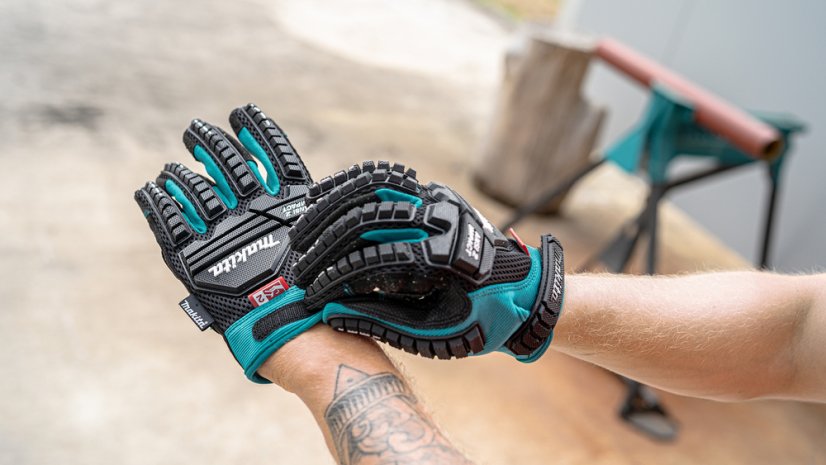 Makita P-84470 rukavice pracovní antivibrační, impact, velikost L/9