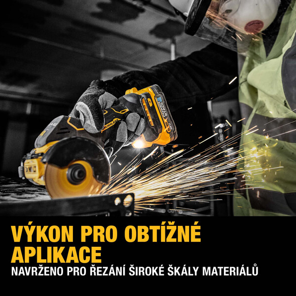 DeWalt DCS438E2T aku univerzální řezačka 76 mm 18 V 2x 1,7Ah POWERSTACK