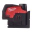 Milwaukee M12 CLLP-301C zelený kombinovaný křížový liniovo-bodový laser 1x 3Ah 4933478100