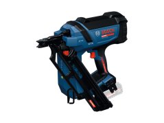 Akumulátorová hřebíkovačka na dřevo Bosch EXNH18V-90D pro profesionální použití.