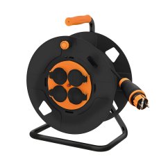 Solight PB41 4z prodlužovací přívod na bubnu, 25m neopren, 3x 2,5mm2, IP44