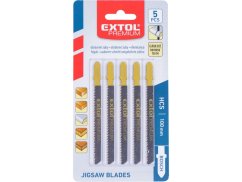 EXTOL PREMIUM 8805005 plátky do přímočaré pily 5ks, 75x2,5mm, HCS