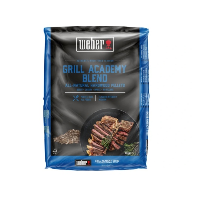 Weber 3401051 dřevěné přírodní pelety směs Grill Academy 8 kg
