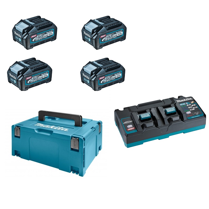 Makita 191U28-6 sada Li-ion XGT 40V 4ks BL4040+1ks DC40RB+1ksMakpac