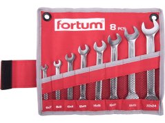 FORTUM 4730104 klíče ploché, sada 8ks, 6-24mm, 61CrV5